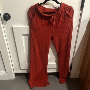 Beyond Yoga Red/Orange  Wide Leg Pants